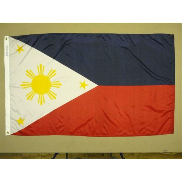 Ss Collectibles 4 ft. X 6 ft. Nyl-Glo Philippines Flag SS37442